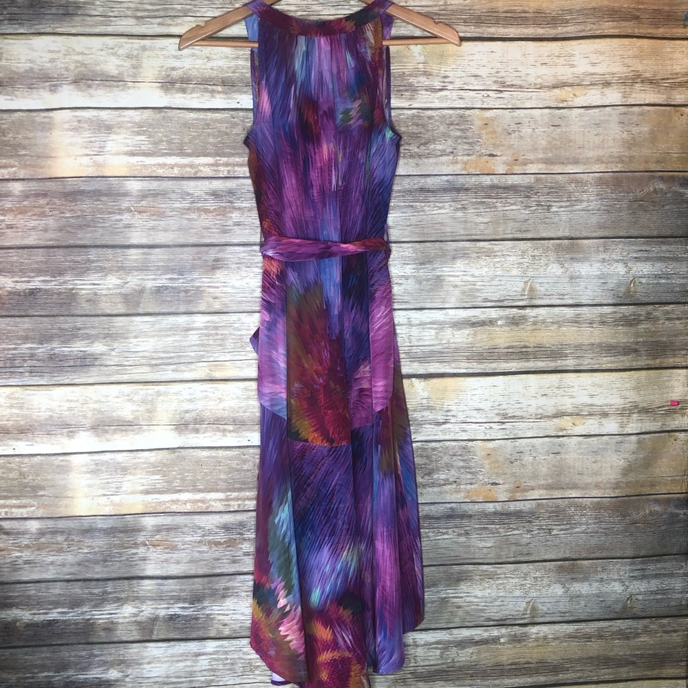 Presley skye 100% silk tie dye high low dress XS - Picture 2 of 8